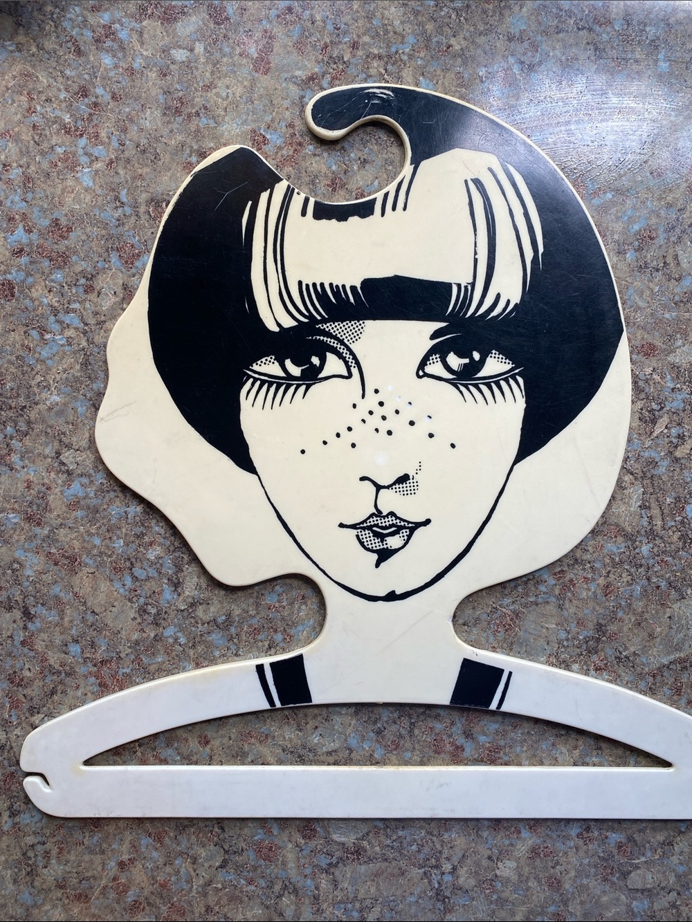 Vintage BG Milano Pop Art Lady Face Hanger 1960s Mod Decor